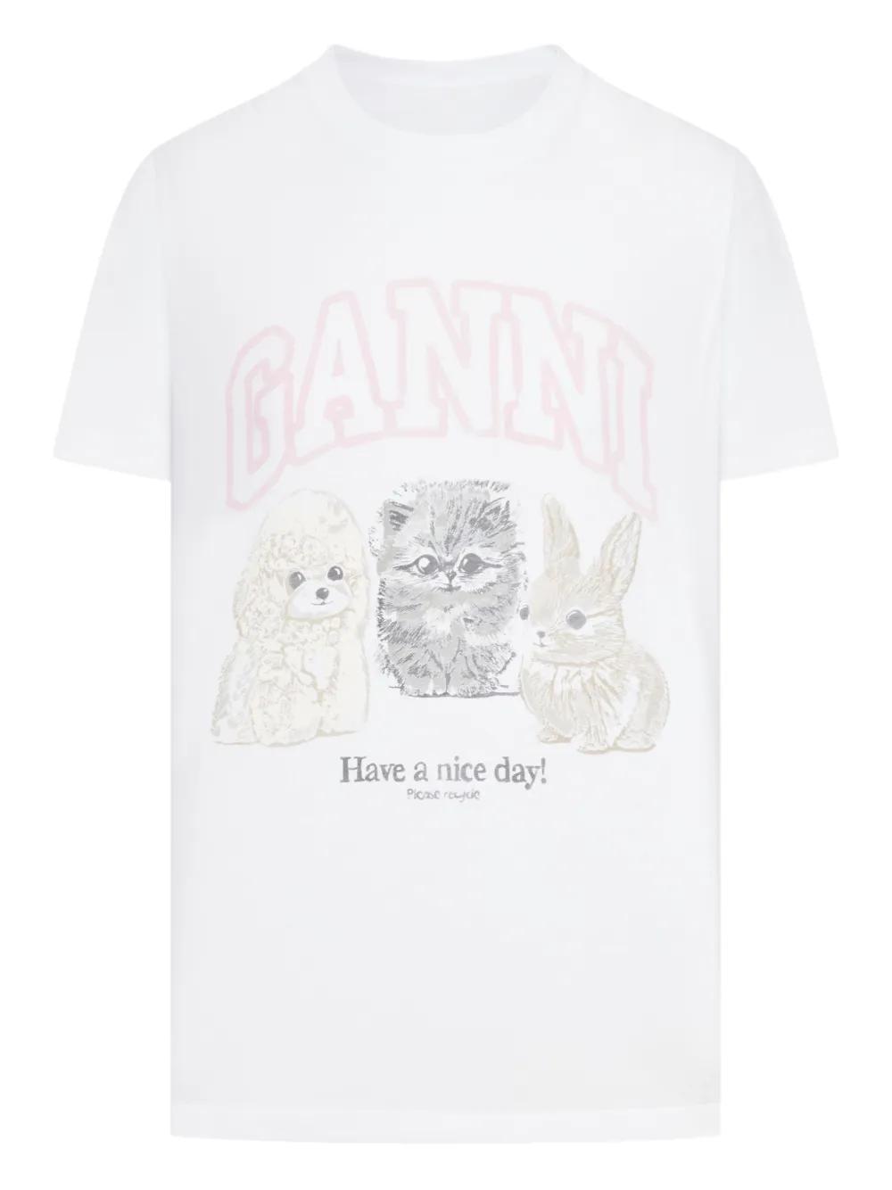 Ganni T-shirts for Women | Online Sale up to 74% off | Lyst