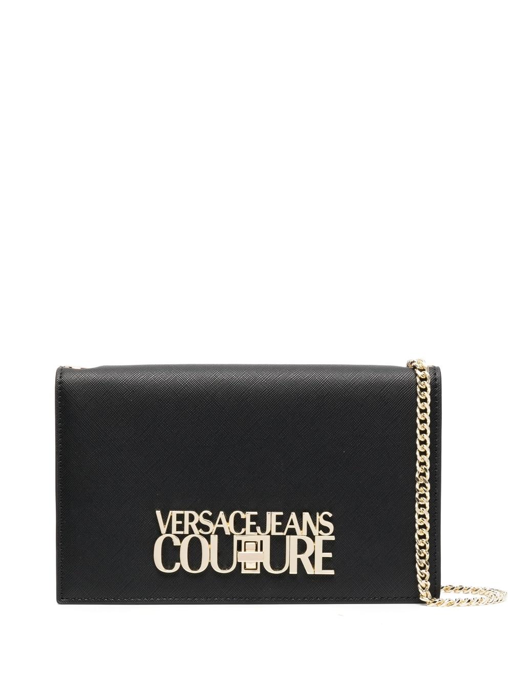 Versace Jeans Couture Logo-plaque Detail Crossbody Bag in Black | Lyst