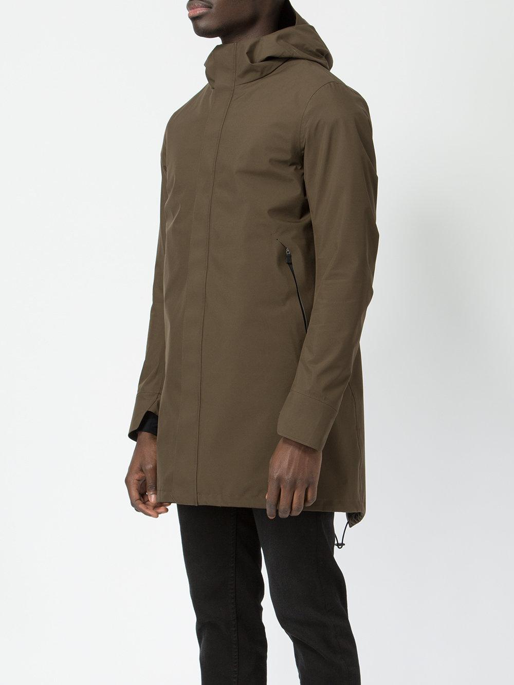 Herno Synthetic Hooded Parka in Green for Men - Lyst