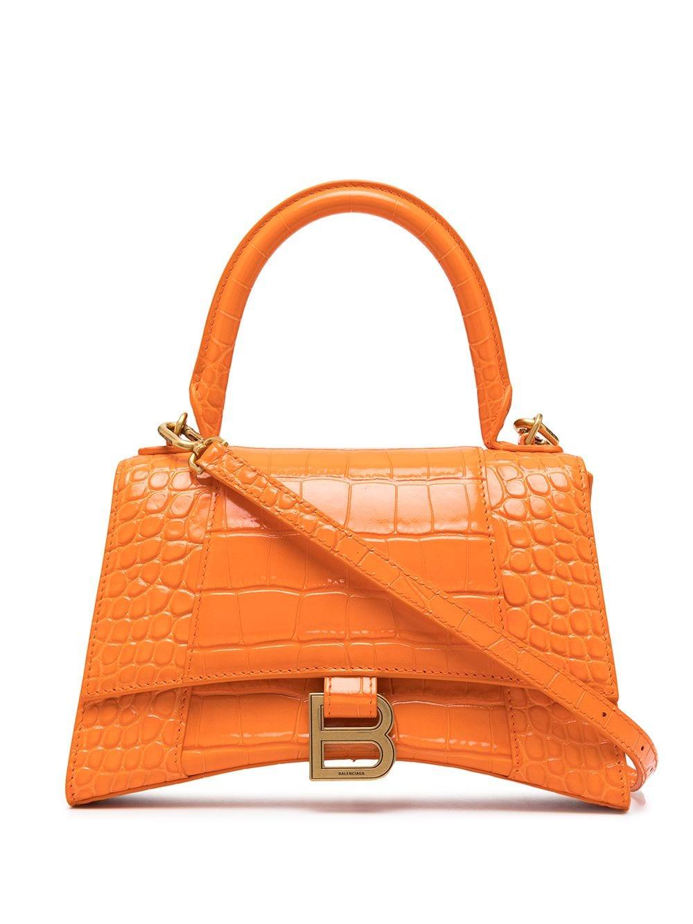 Balenciaga  Small Orange Embossed Hourglass Bag  eBay
