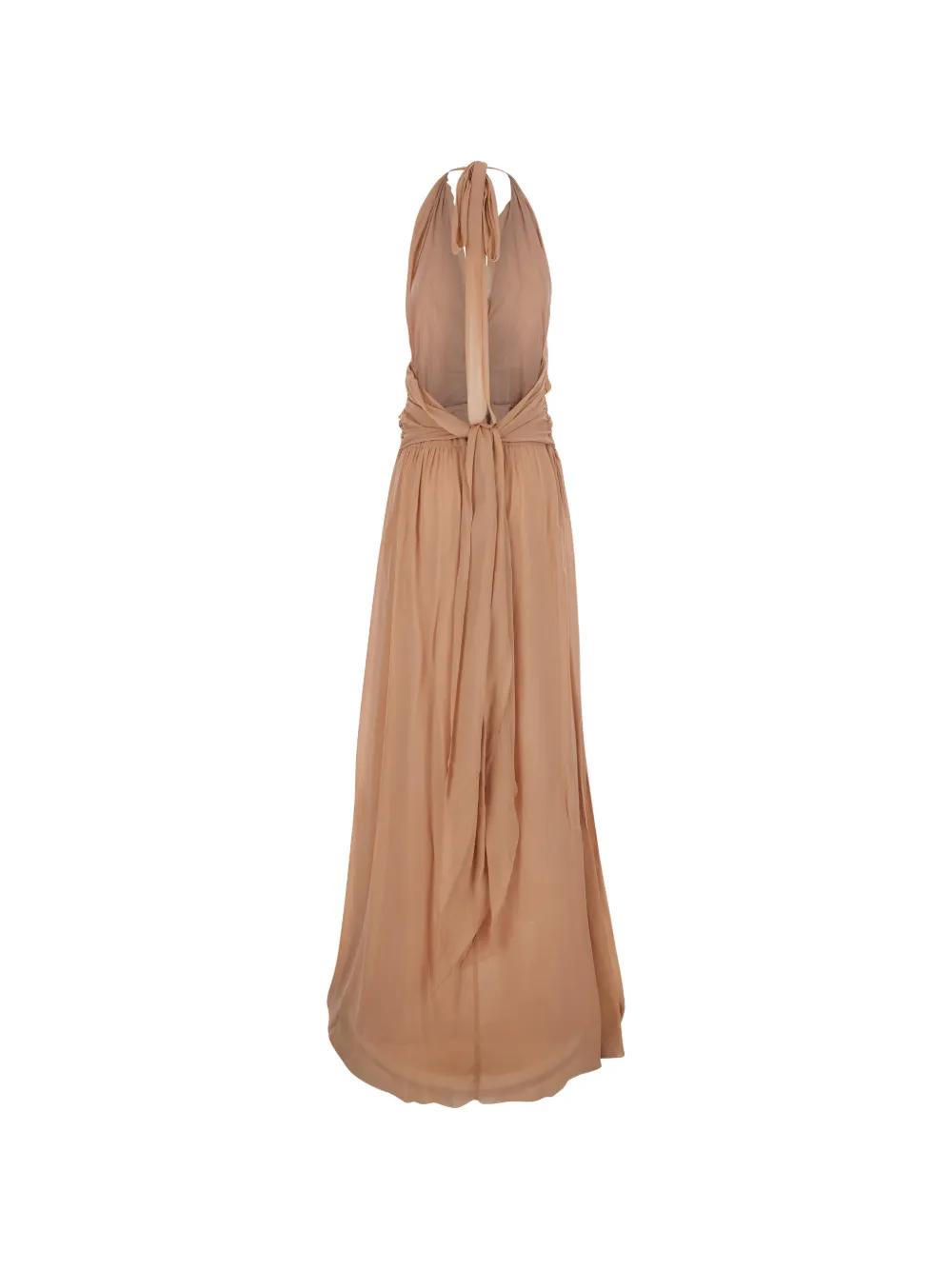 ralph lauren brown sweater dress Polo Ralph Lauren - Cable Wool-Cashmere V-Neck Jumper Dress - Womens - Tan