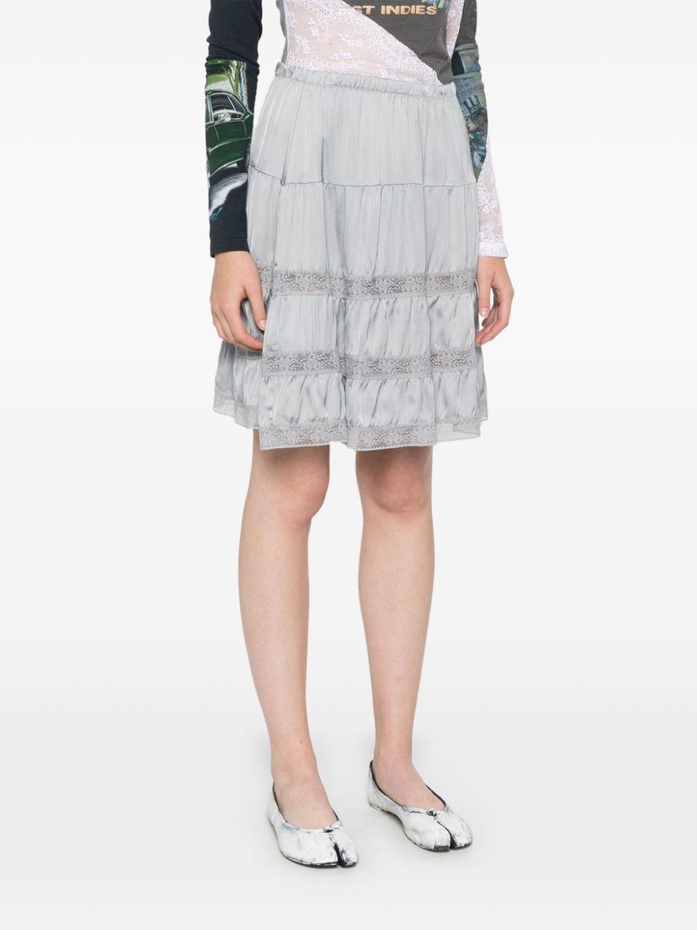 GIMAGUAS Cielo Mini Skirt in Gray | Lyst