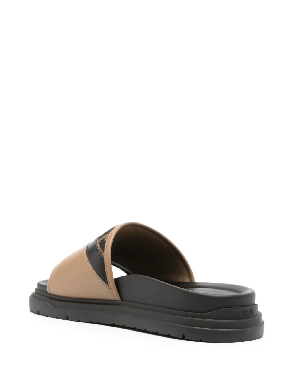 Fendi Diagonal Padded Slides in Brown for Men | Lyst display picture 3