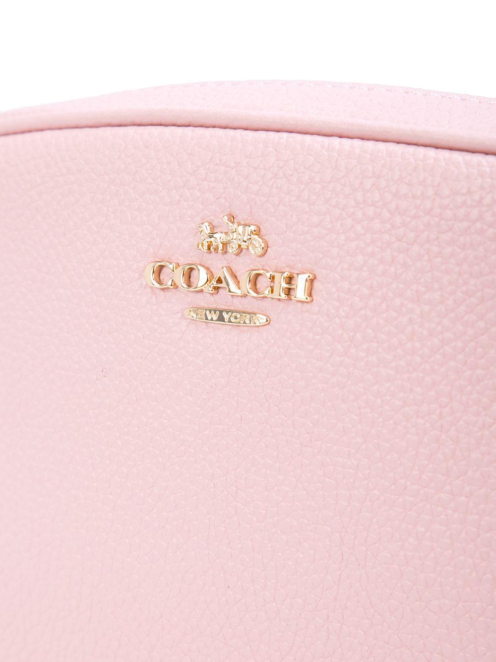 Coach Signature Canvas & Leather Belt Bag 1685 Pink Pony-style calfskin  ref.759403 - Joli Closet