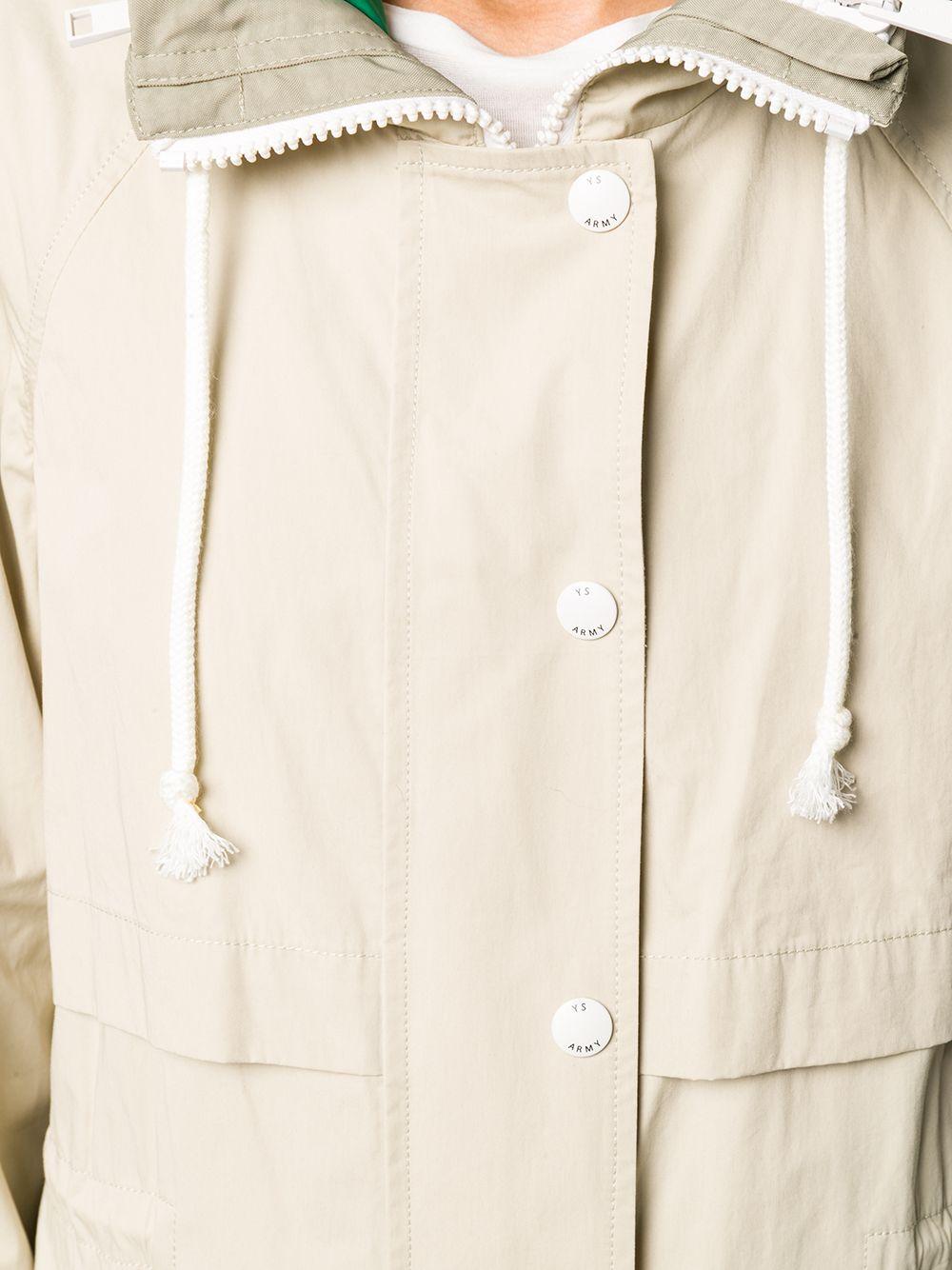 Army by Yves Salomon Cotton Double Garment Trench Coat in Natural - Lyst