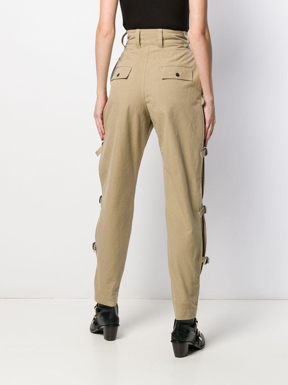 Isabel Marant High Waisted Safari Trousers in Natural | Lyst