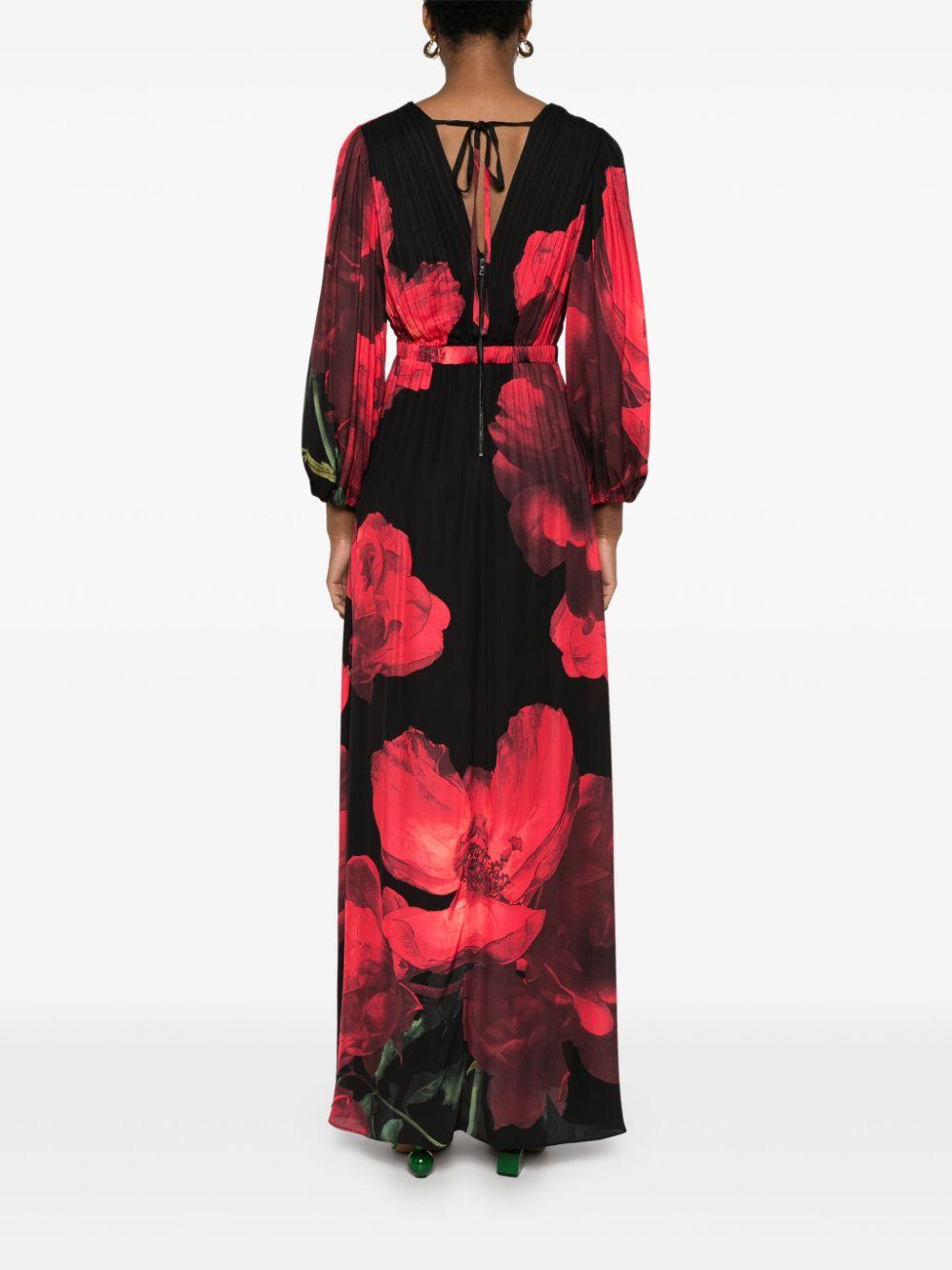 Alice + Olivia レディース レッド Clarissa マキシドレス ワンピース