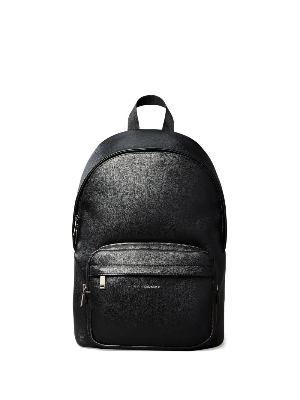 Calvin Klein Zipped Backpack in Black Lyst