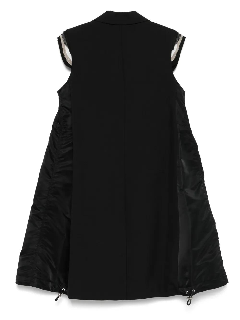 ブルッキー美品sacai Puffer Vest ブラック サイズ1 SACAI - Puffer Down Vest Sacai