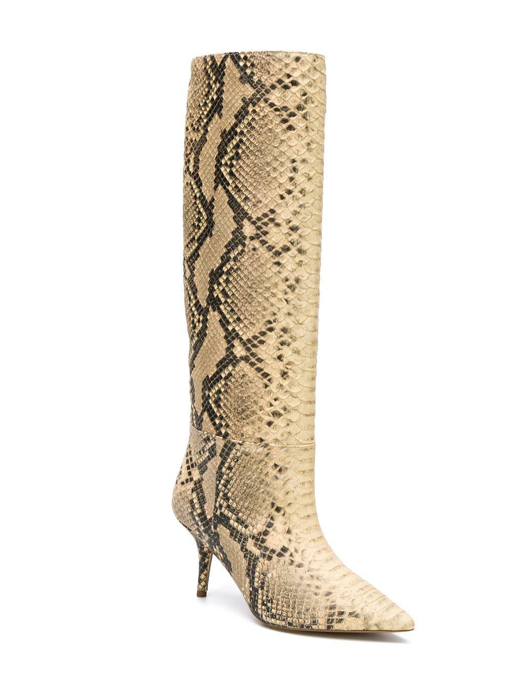 Yeezy Leather Snakeskin Mid-calf Boot 