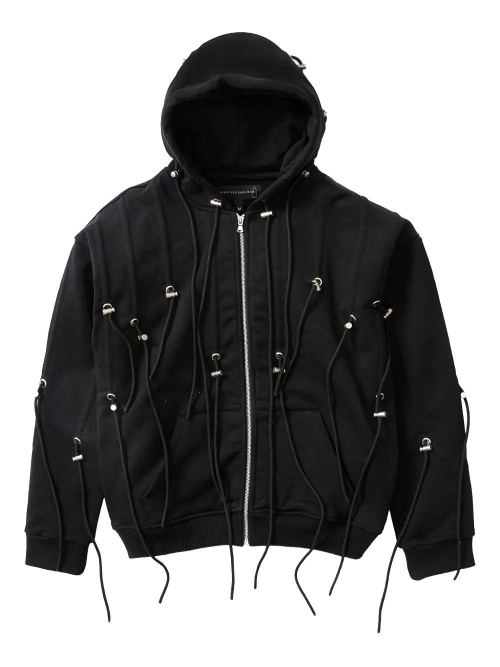 who decides warパーカー Who Decides War x EST Gee Stined Glass “BLACK” パーカー