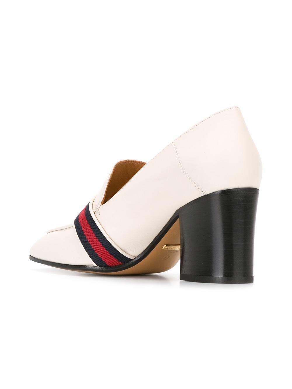 mid heel loafer
