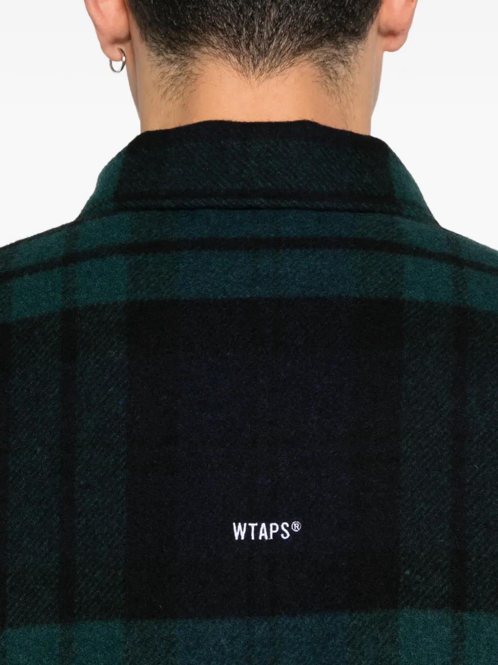 WTAPS Checked Zip-Up Shirt Jacket in Black for Men | Lyst