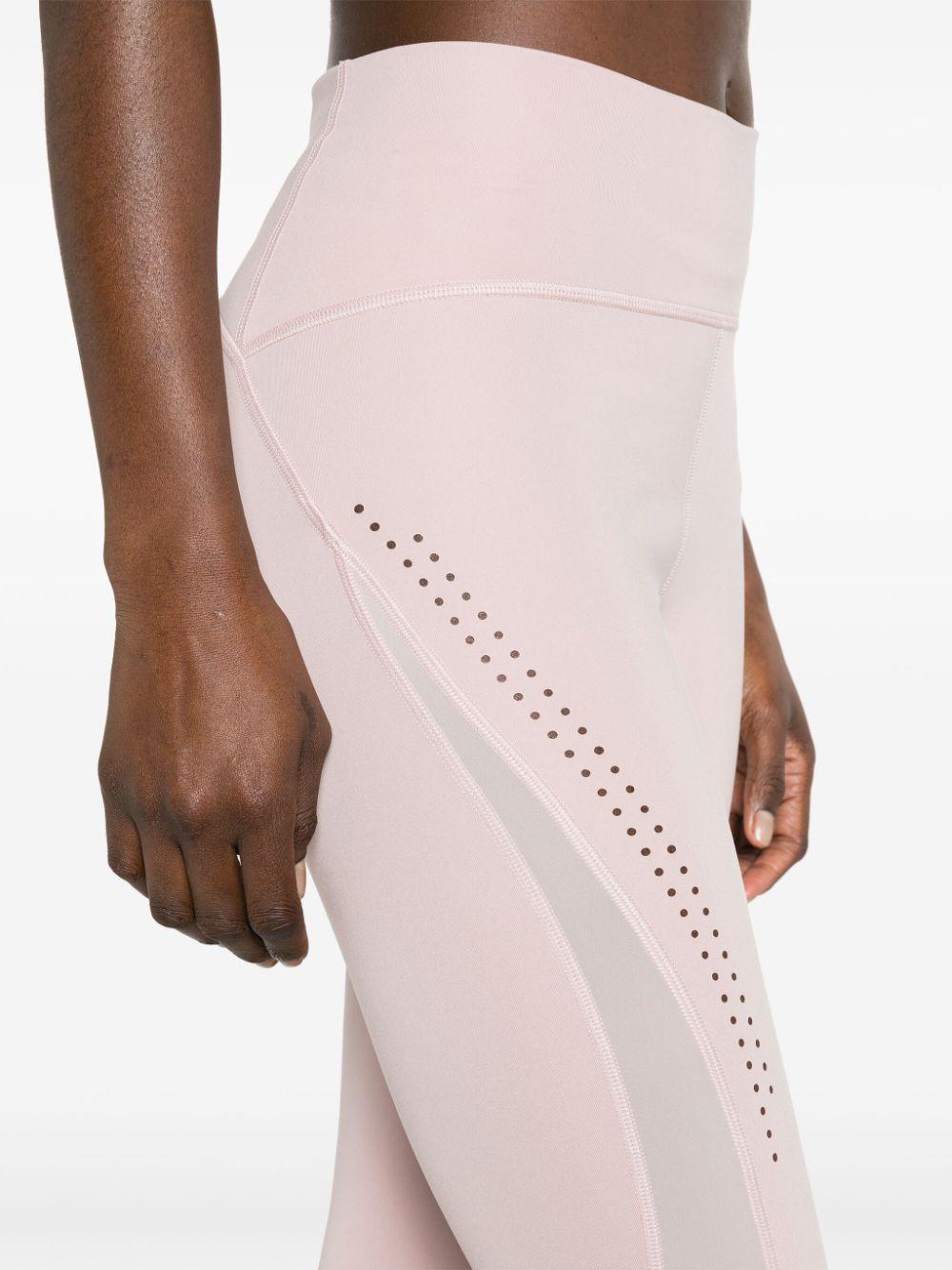 adidas By Stella McCartney Logo print Perforated leggings in Pink