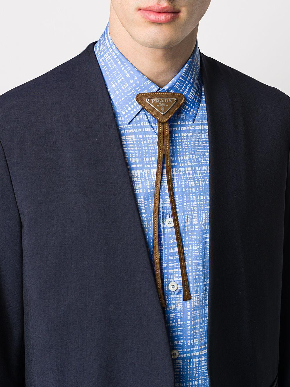 Prada Logo Plaque Bolo Tie for Men | Lyst