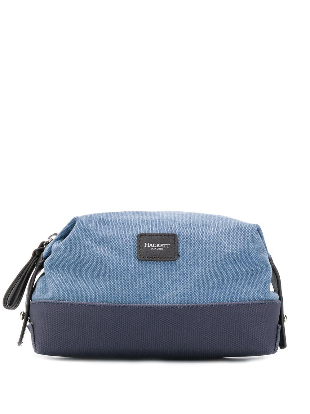 Neceser de lona Hackett de Lona de color Azul para hombre | Lyst