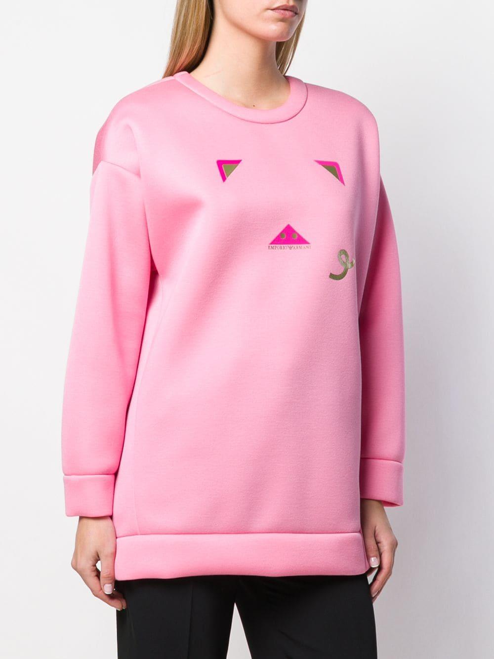 pink armani jumper