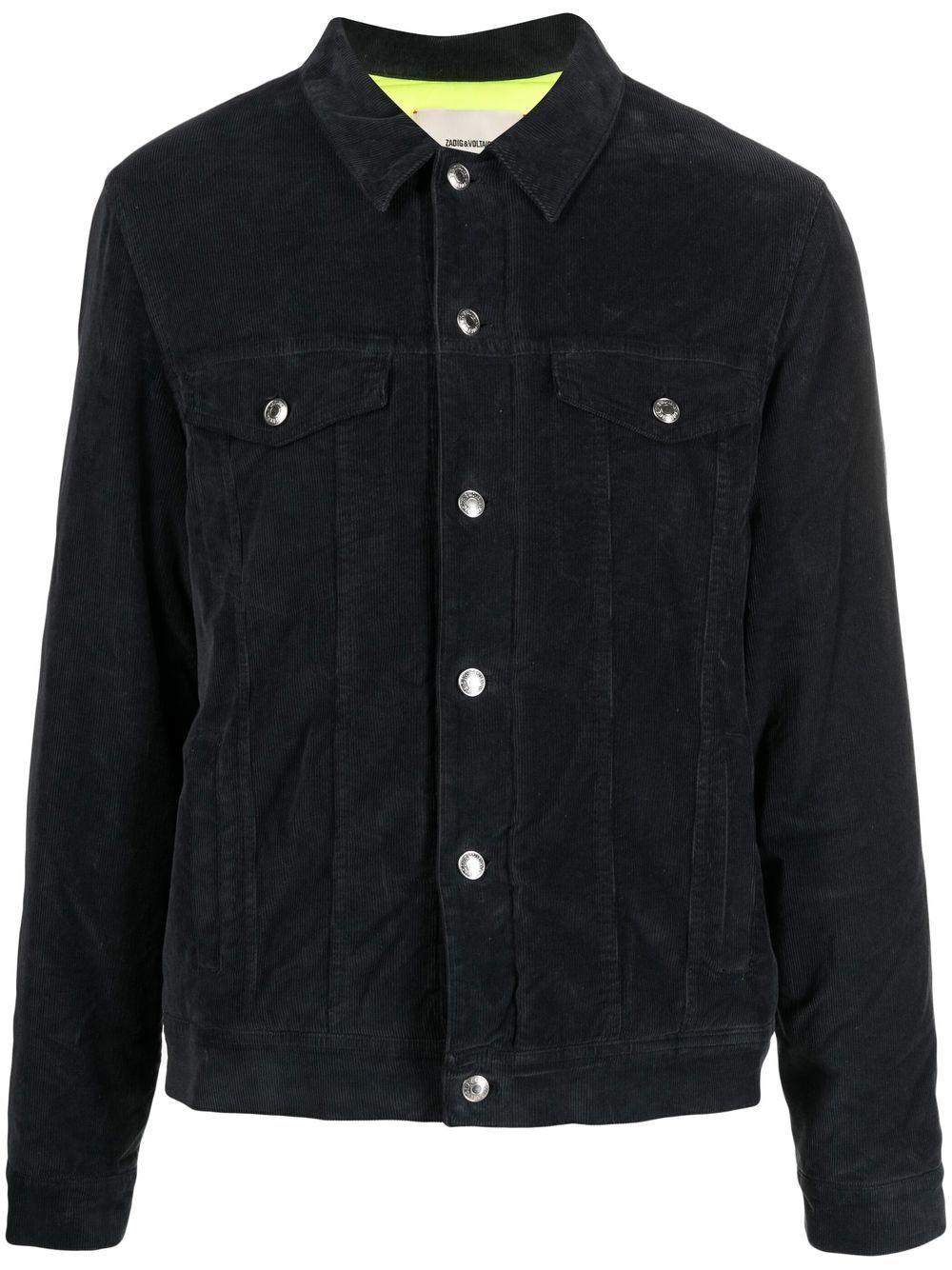 Zadig & Voltaire Logo-patch Denim Jacket in Black for Men | Lyst