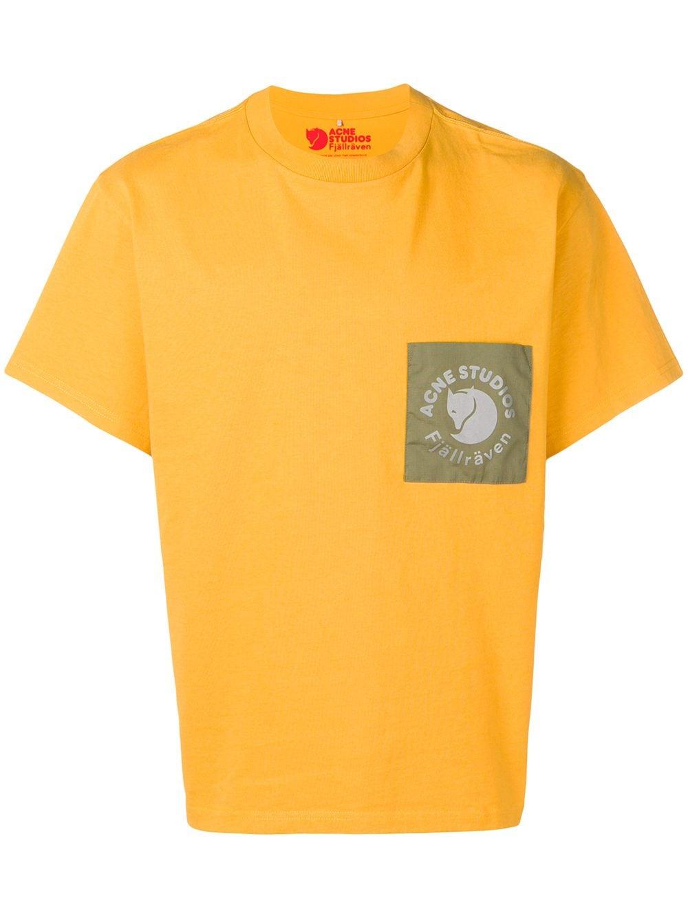 Acne Studios Cotton X Fjällräven Patch T-shirt in Yellow - Lyst