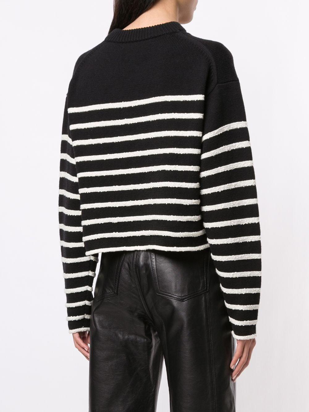 PROENZA SCHOULER WHITE LABEL Horizontal-stripe Crew-neck Jumper in ...