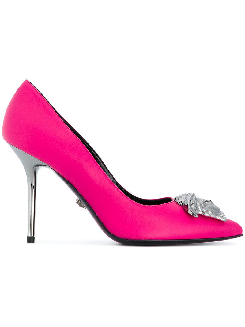 versace heels pink