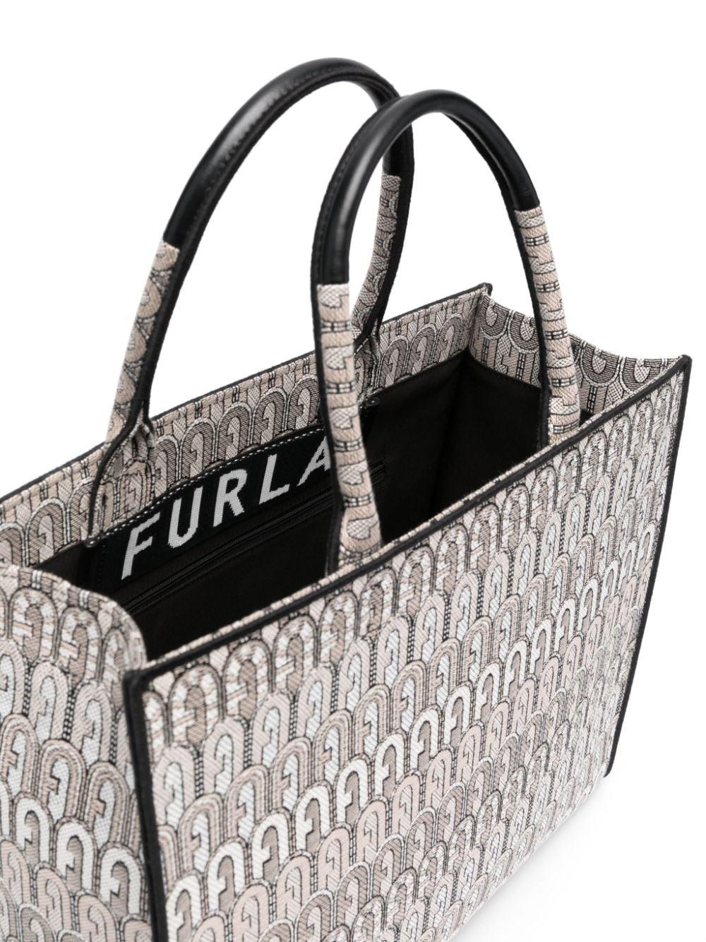 Furla Large Opportunity Logo-jacquard Tote Bag in Metallic | Lyst