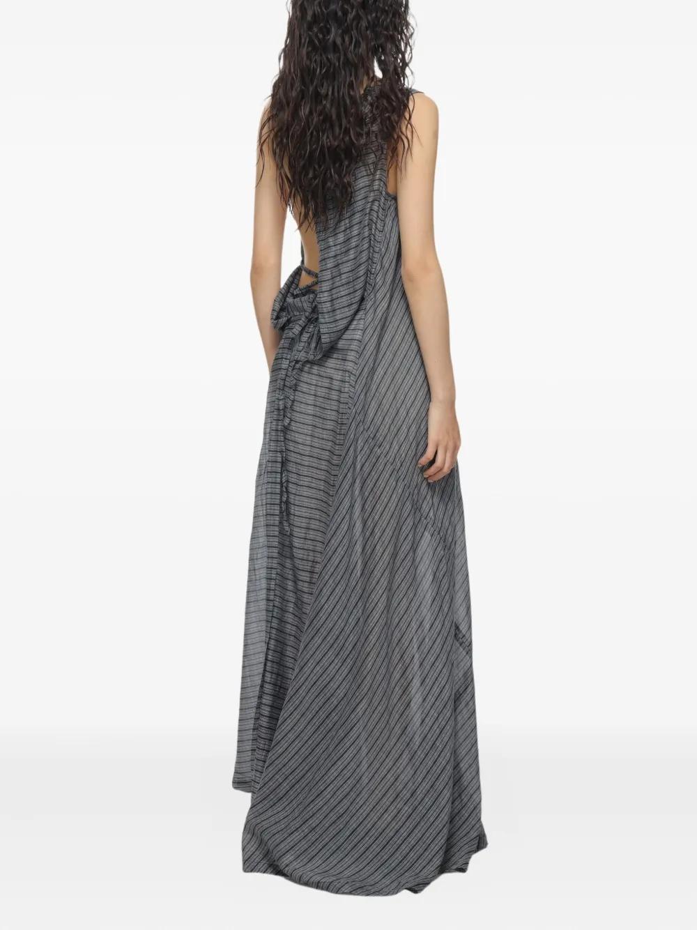 【関税込み】OUR LEGACY グレー Naiad マキシワンピース OUR LEGACY Naiad Maxi Dress | Brown | FARFETCH JO