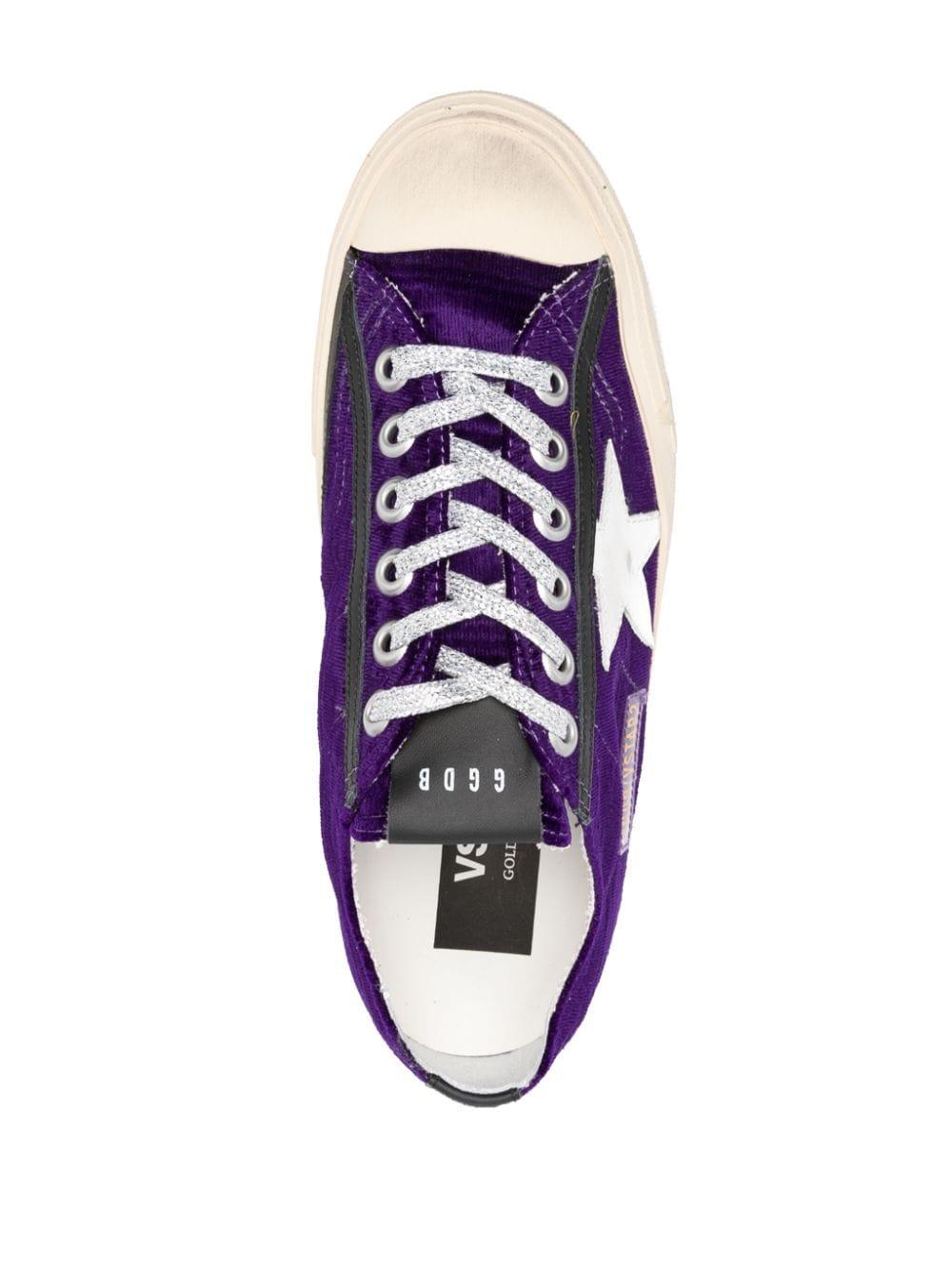 Golden Goose V-star Velvet Sneakers in Purple | Lyst