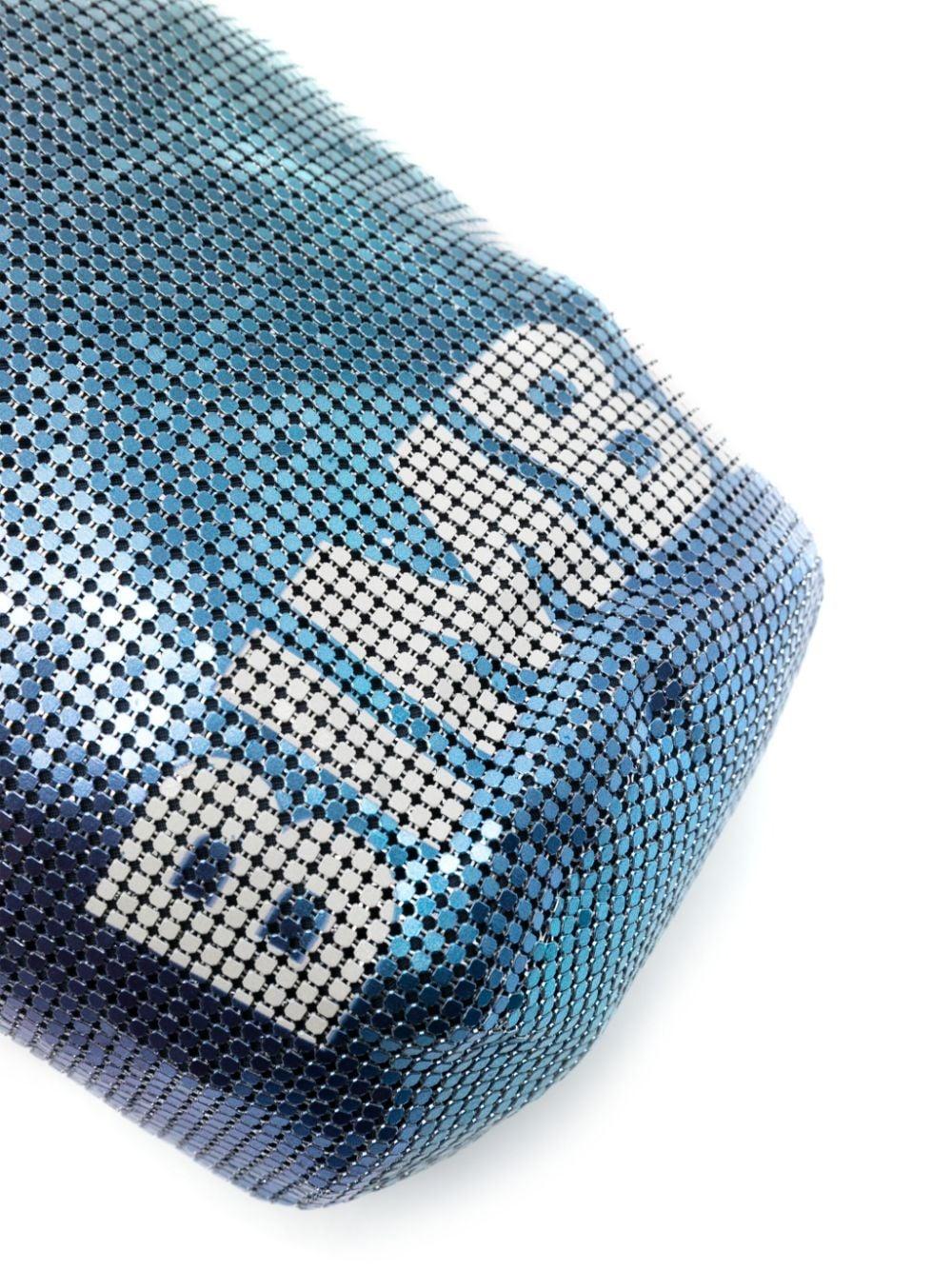 Bimba Y Lola Logo-print Mesh Bucket Bag in Blue