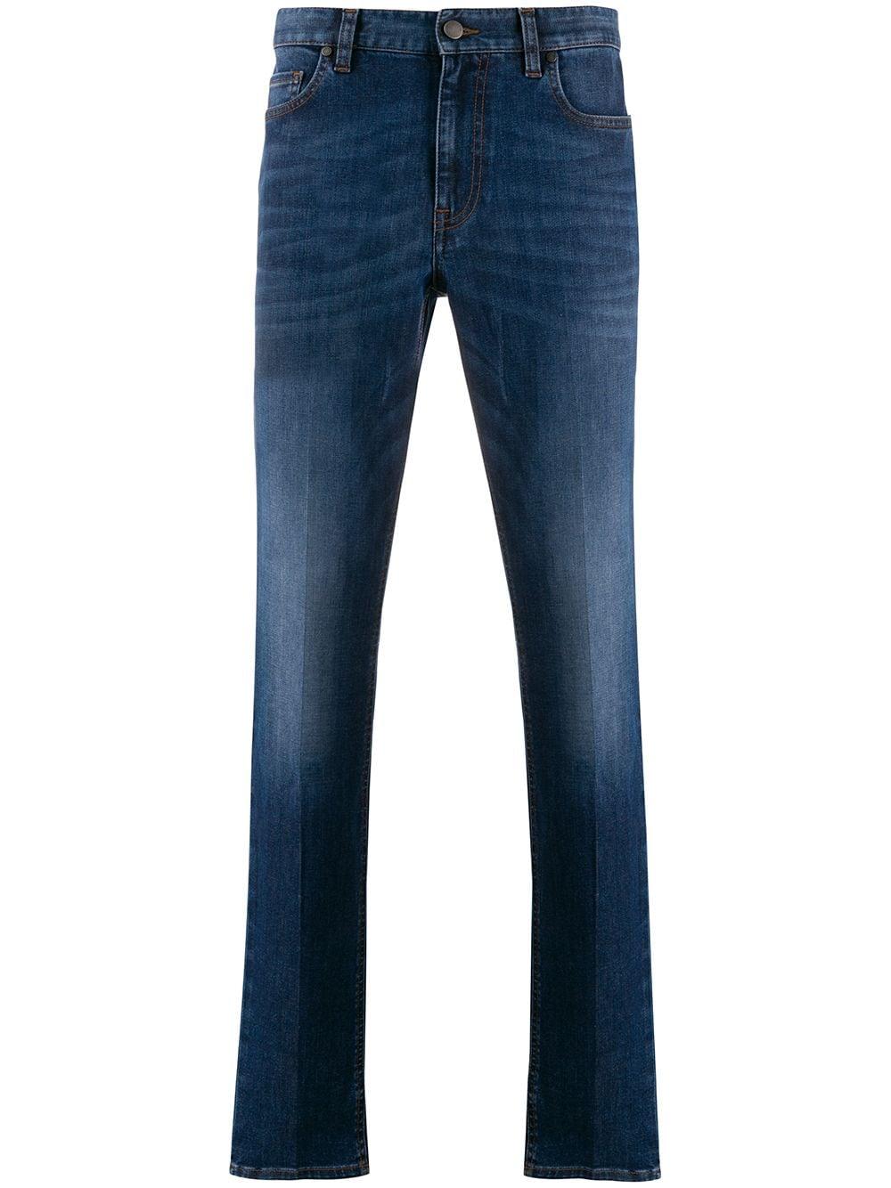 Z Zegna Denim High-rise Slim Fit Jeans in Blue for Men - Lyst