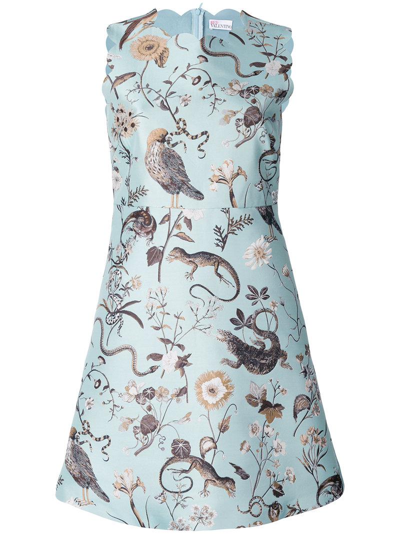 red valentino bird dress