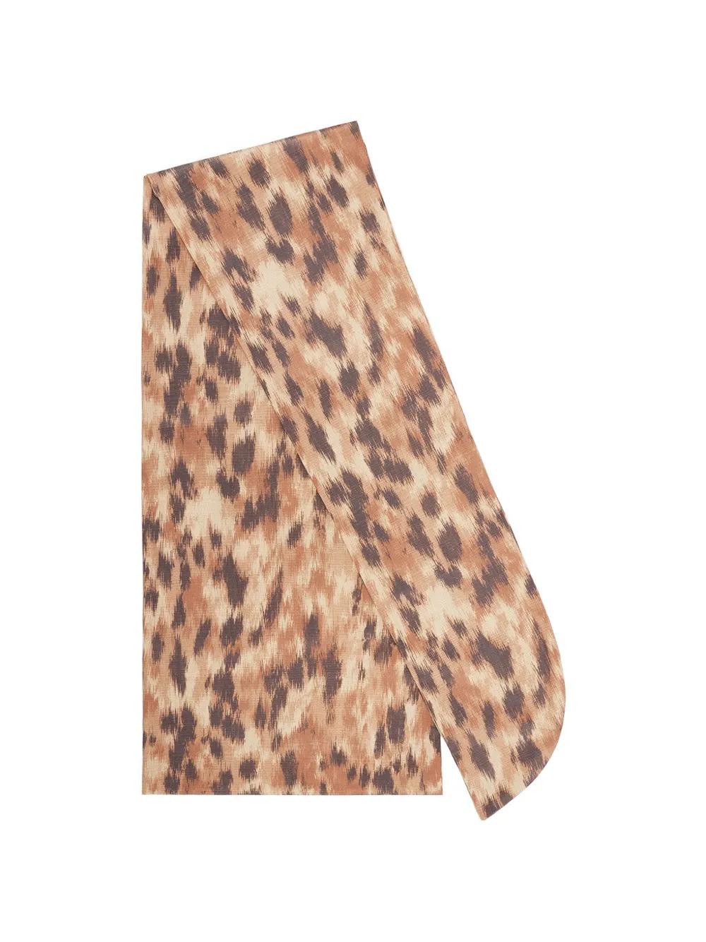 GANNI ガニー / Light Printed Leopard Scarf GANNI ガニー / Light