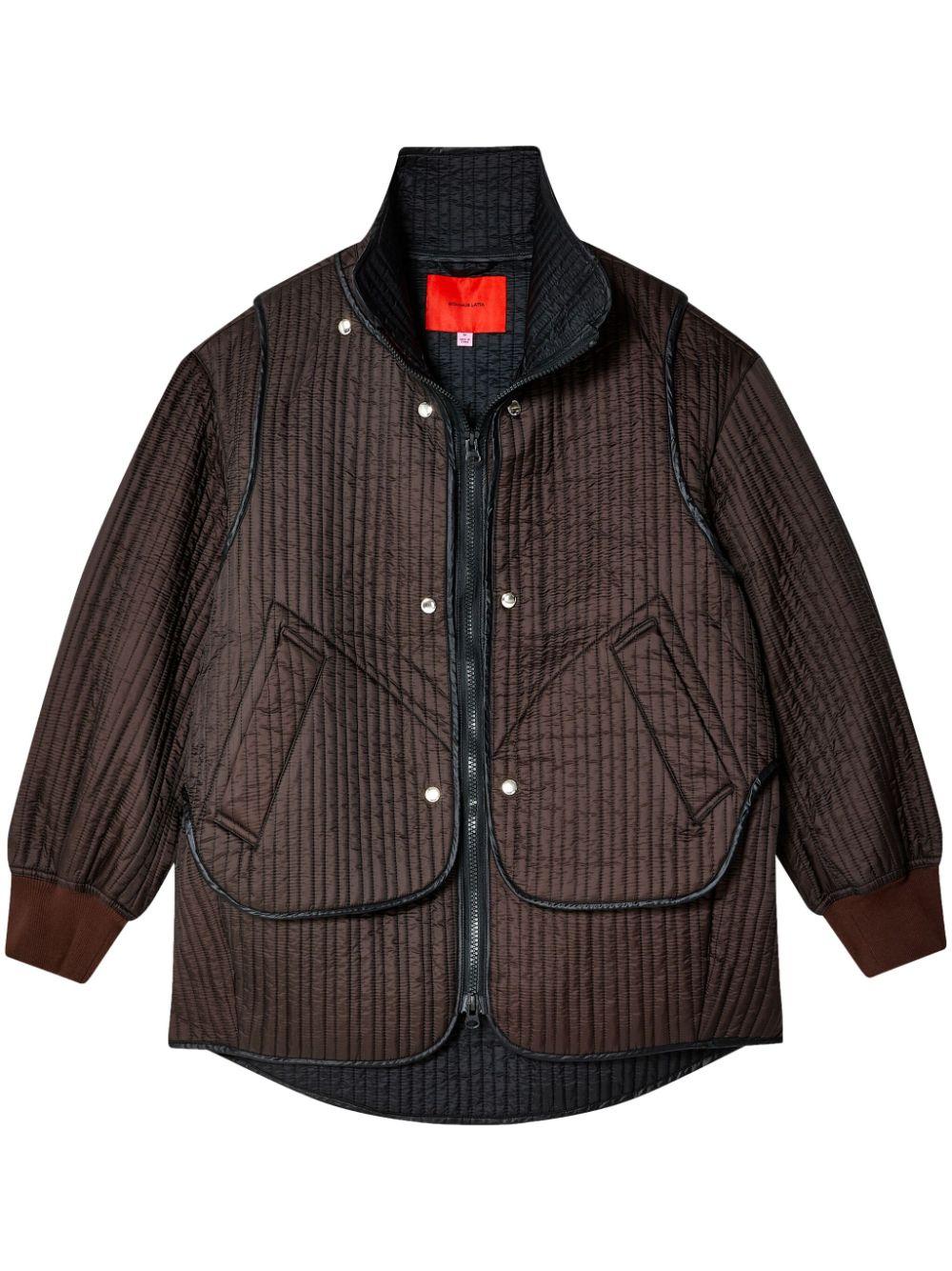 ECKHAUS LATTA ライトブラウン ショートジャケット M ECKHAUS LATTA ライトブラウン ショートジャケット M