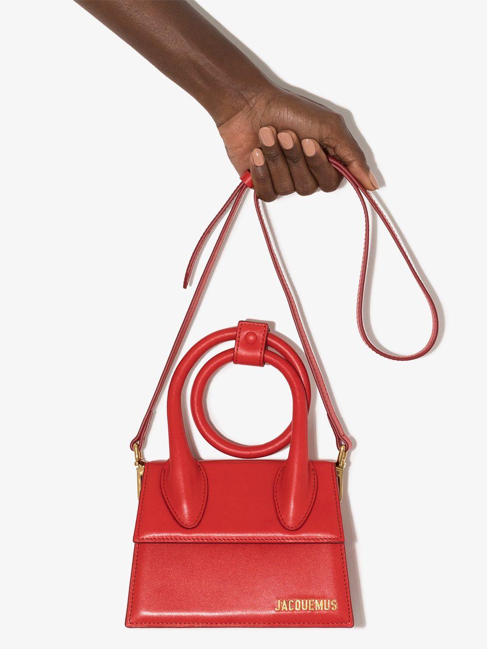 Jacquemus Le Chiquito Noeud Leather Mini Bag in Red | Lyst