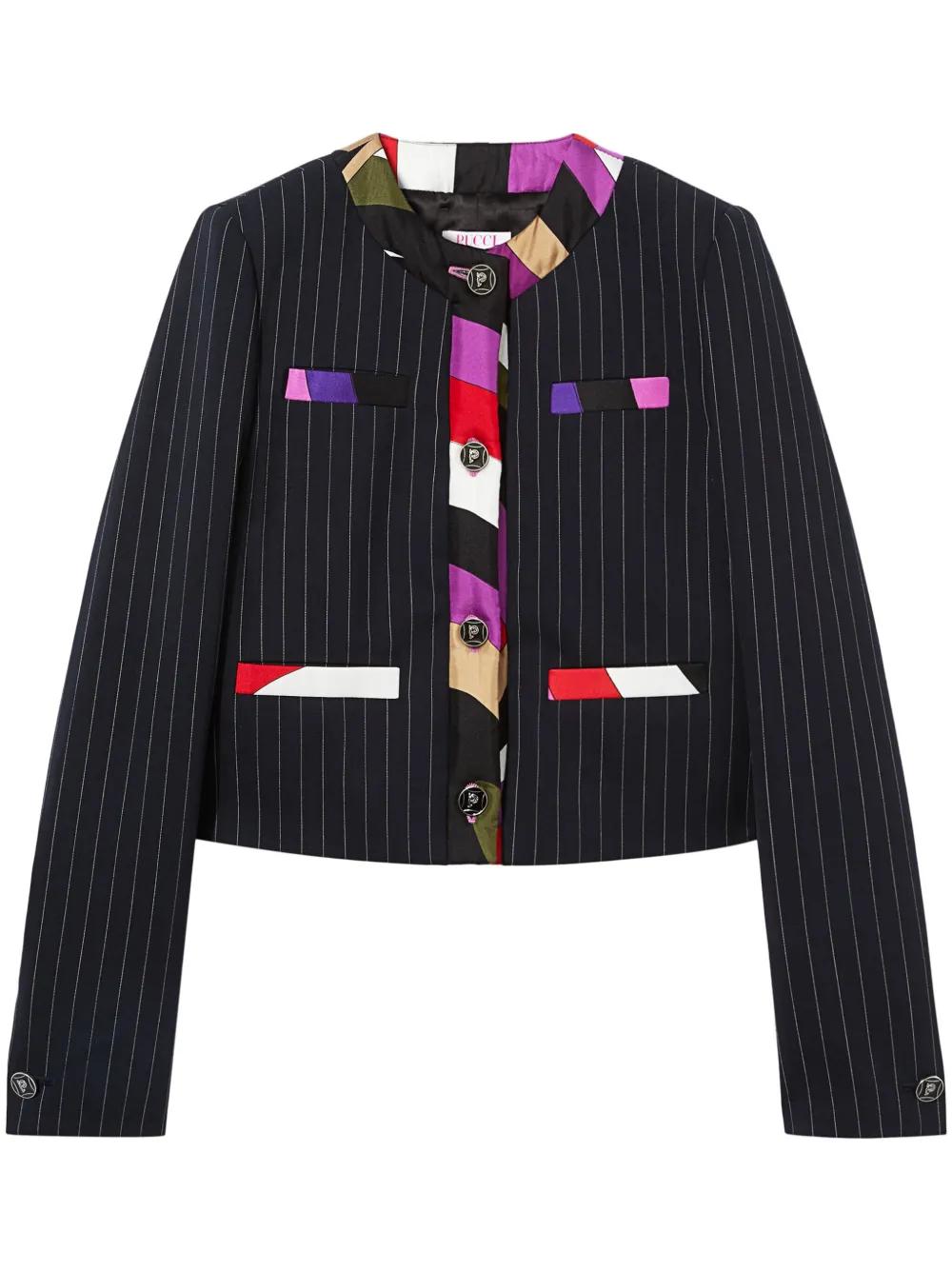 ジャケット・アウター EMILIO PUCCI Stripe Rayon Jacket PUCCI Jackets for Women | Online Sale up to 70% off | Lyst