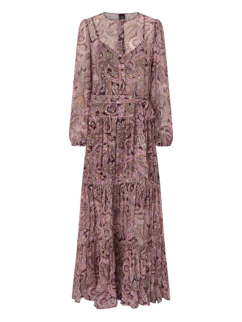 pinko-pink-Paisley-Print-