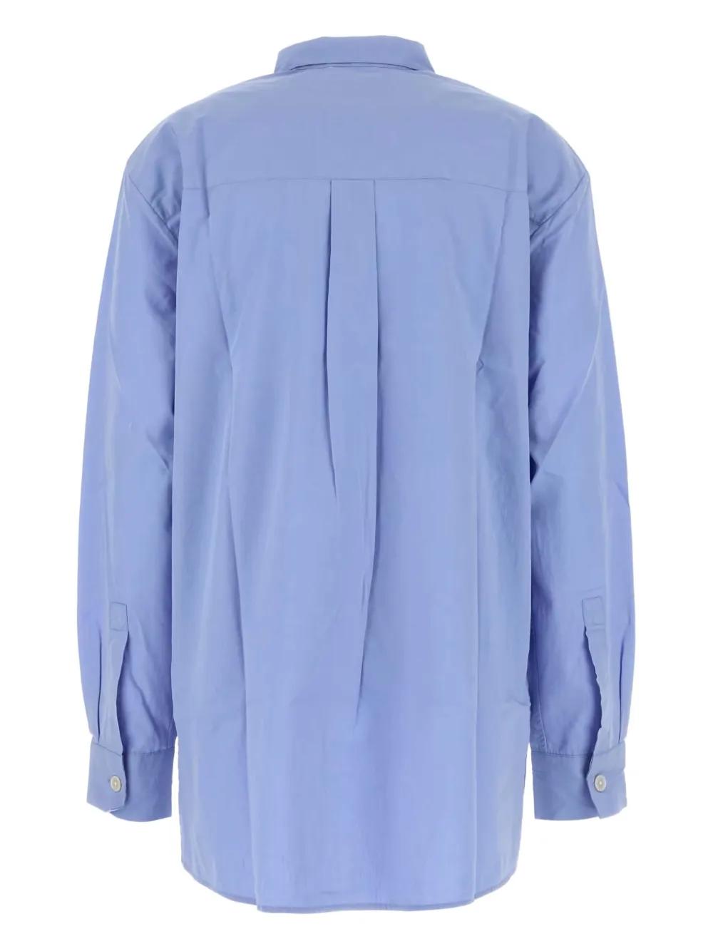 ブラウス シャツ 「TEKLA」Long-sleeved shirts レディース Poplin pyjamas – long-sleeved shirt – Coffee | Tekla Fabrics