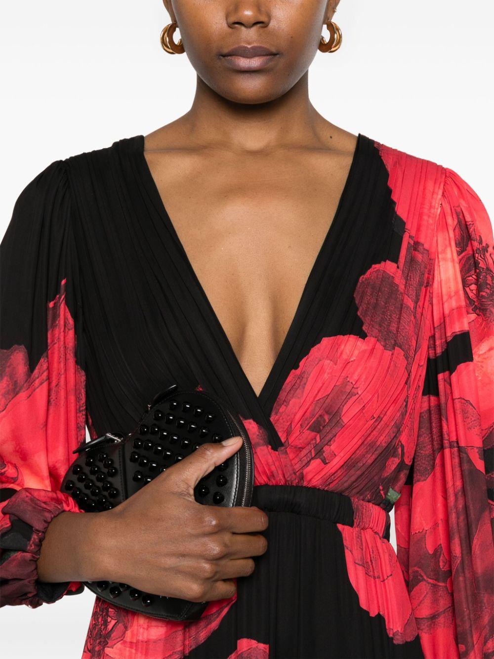 Alice + Olivia レディース レッド Clarissa マキシドレス ワンピース 