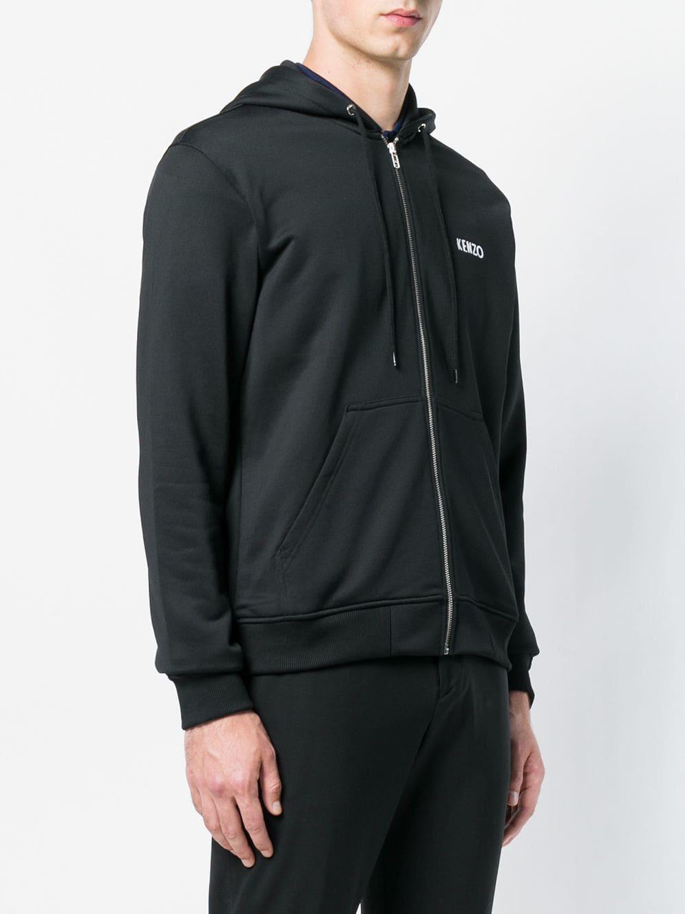 Dragon embroidery zip front hoodie KENZO pour homme en coloris Noir | Lyst