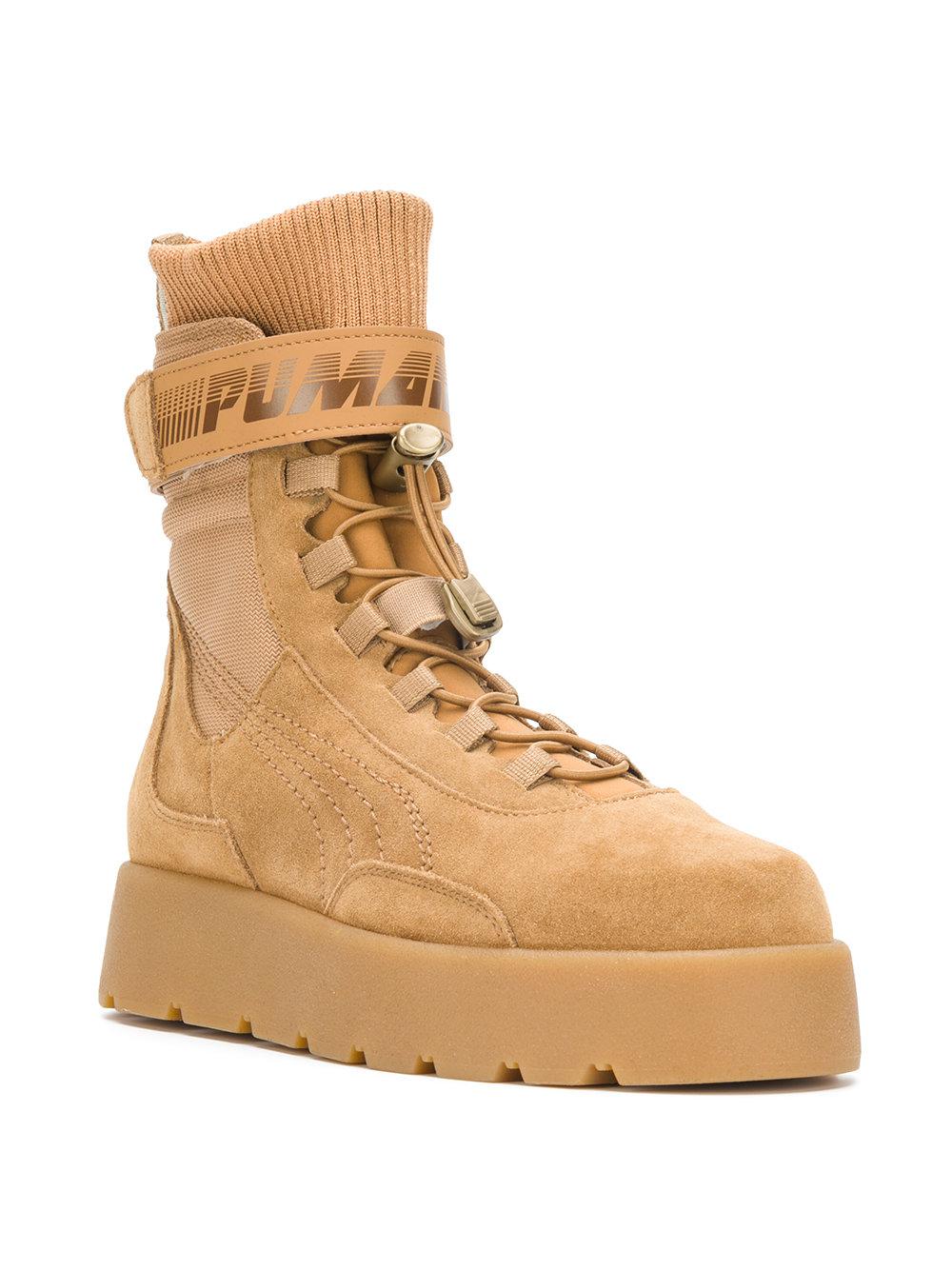 PUMA Fenty Scuba Boots in Brown for Men Lyst Canada