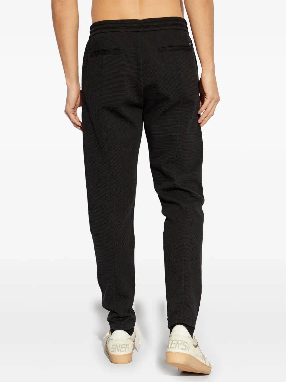パンツ EMPORIO ARMANI 19SS BLACK TAPERED SLACKS Emporio Armani Tapered Black Pants With Mid-Rise Waist