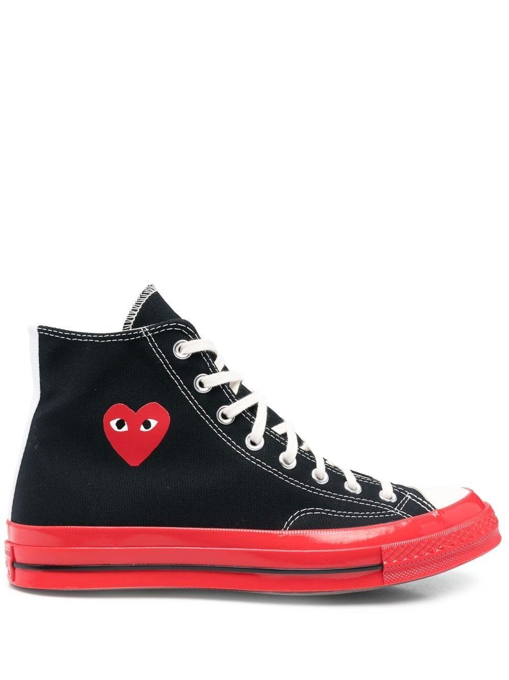COMME DES GARÇONS PLAY Chuck 70 High-top Sneakers in Red | Lyst