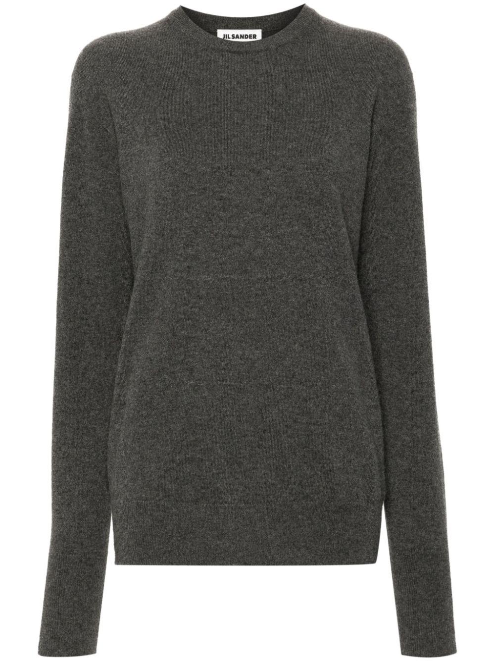 Jil Sander レディース グレー メランジ カシミアセーター セーター 