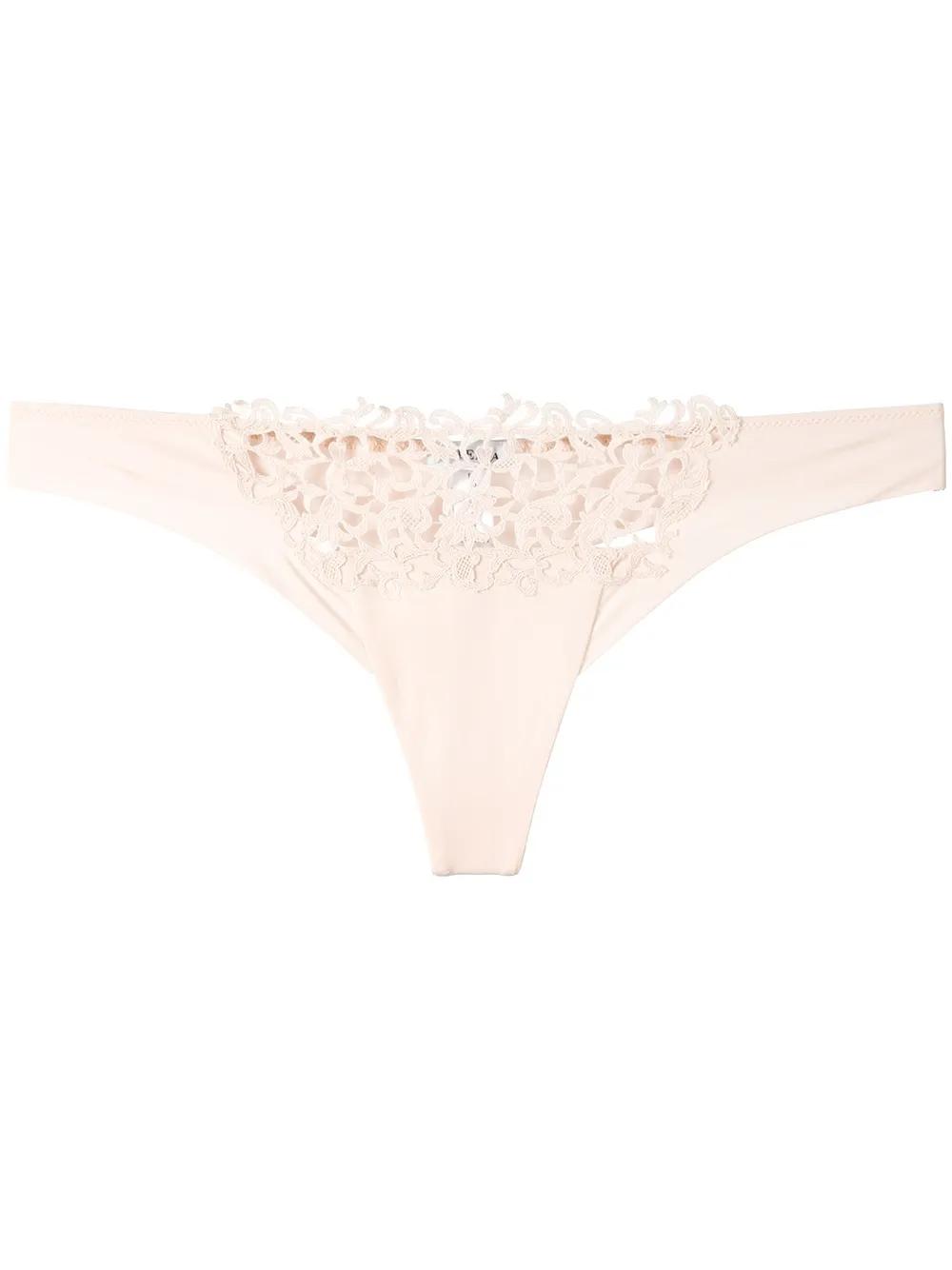 ラペルラ La Perla オフホワイト マクラメトリム シルクスリップ レディース La Perla ランジェリー | オンラインセールは最大64%オフ