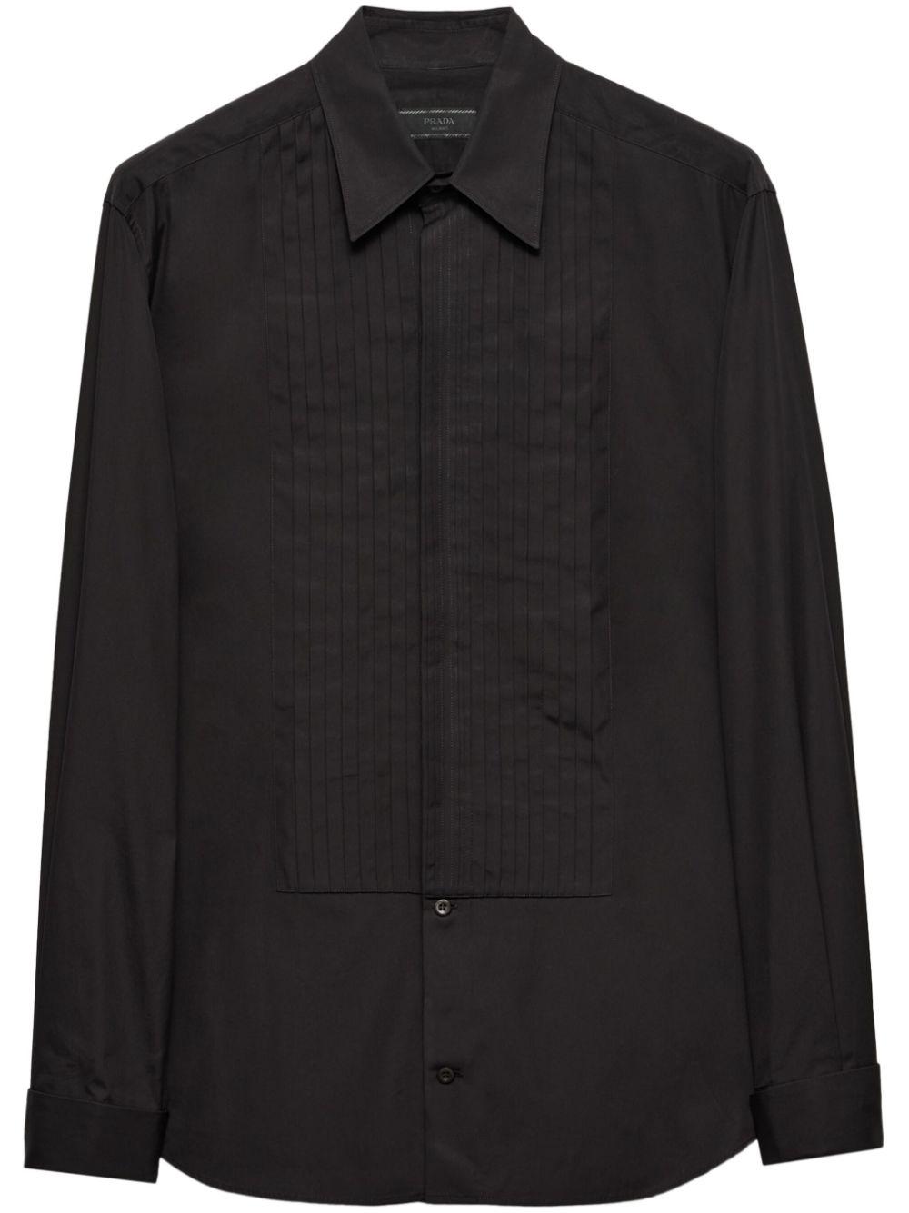 Prada メンズ ブラック コットン シャツ シャツ