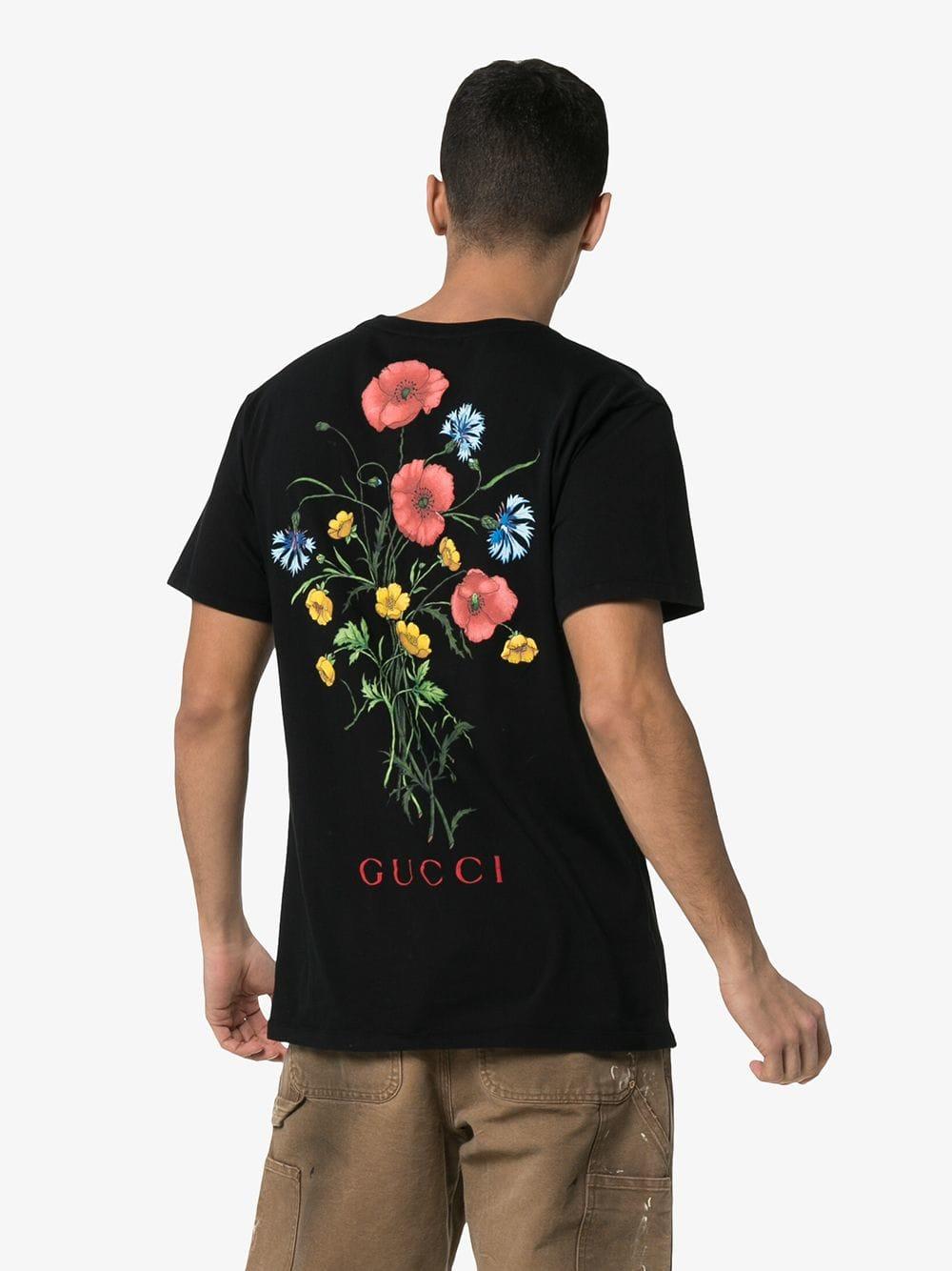 Gucci Chateau Marmont Logo T-shirt in Black for Men | Lyst
