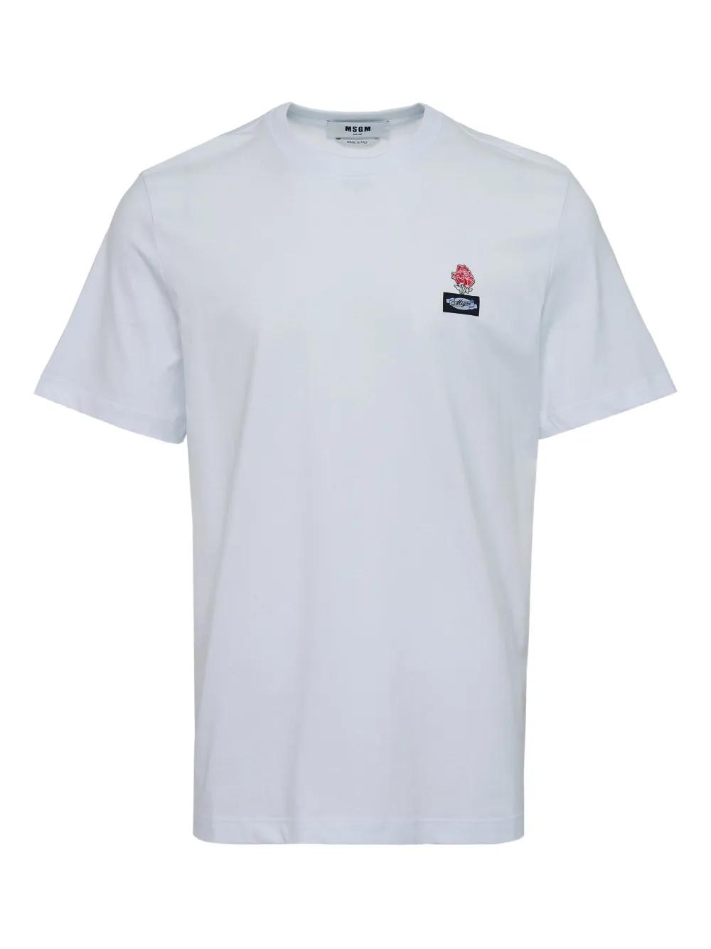 MSGM Men T-shirt White 1 3840MM105257002 01 Shirts for men MSGM Men T-shirt White 1 3840MM105257002 01 Shirts for men