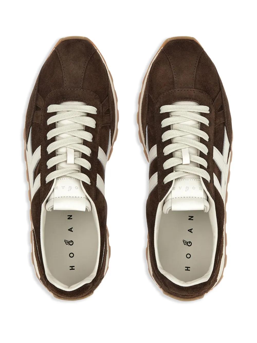 【関税込み】H671 Sneakers - Hogan - Leather - Brown Hogan H671 Sneakers | Brown | FARFETCH PT