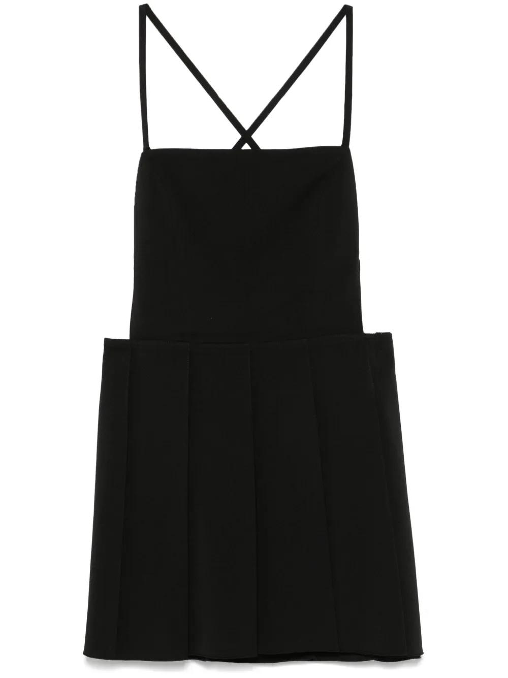 [LOW CLASSIC] / ☆ 23FW PLEATED MINI DRESS / CHARCOAL Rylee Multi Pleat Mini Dress - Charcoal | MESHKI US
