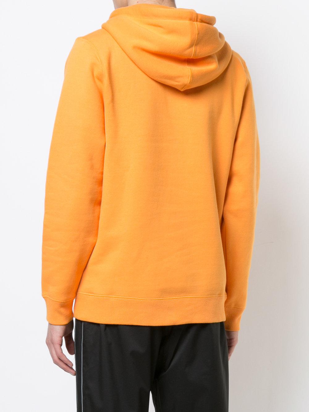 Lyst - Stussy Long Sleeved Hoodie in Orange for Men